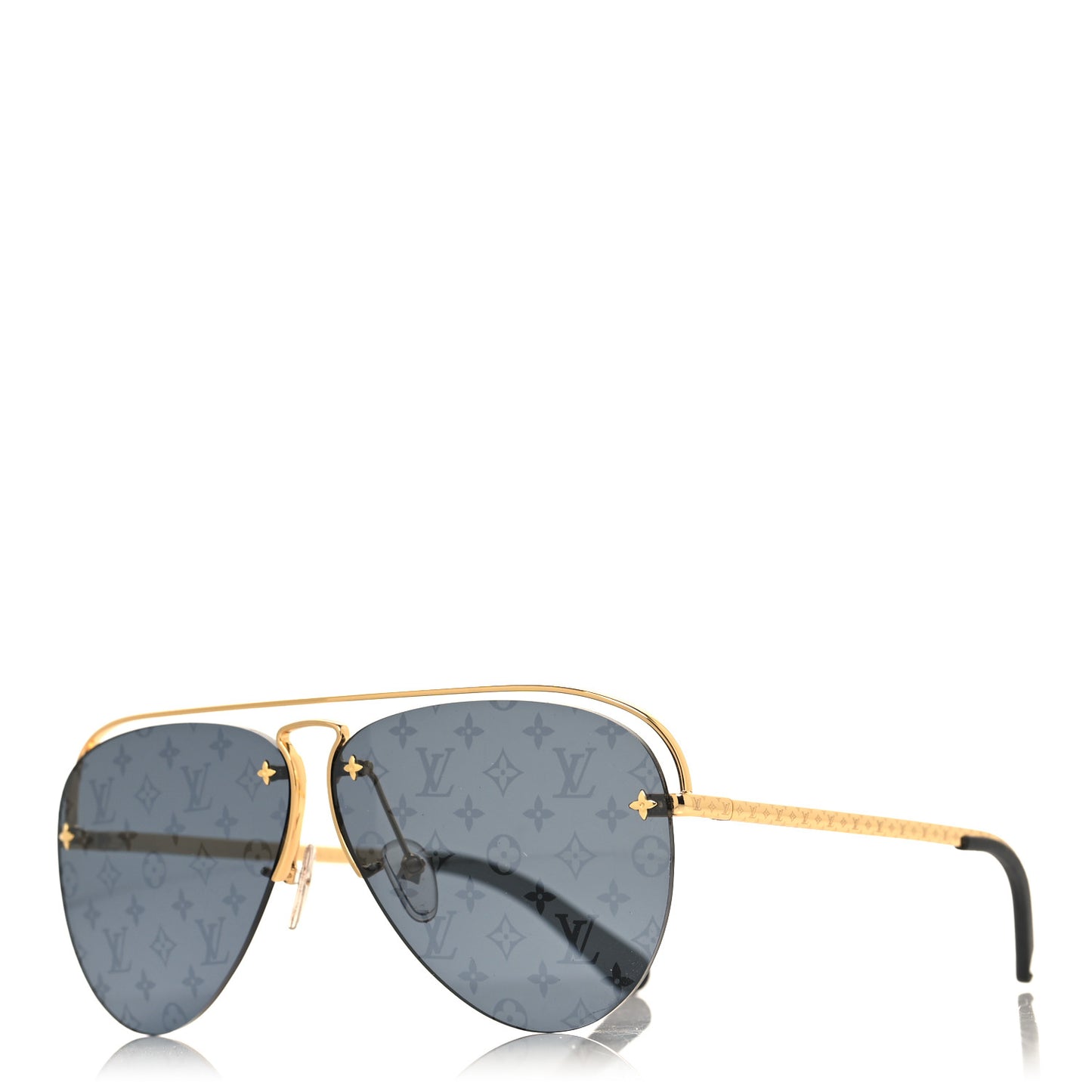 Metal Monogram Grease Sunglasses Z1172E Gold