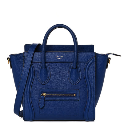 Celine Palmelato Calfskin Nano Luggage Indigo 1 of 14