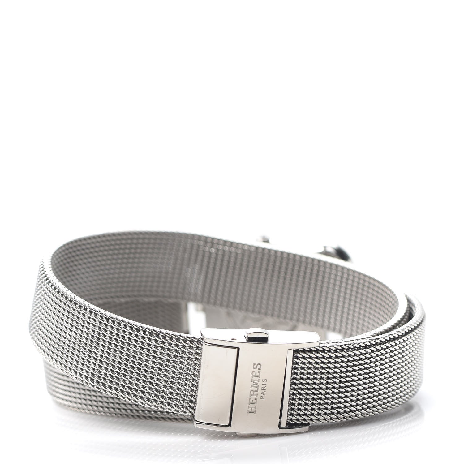 Hermes Stainless Steel 23mm Cape Cod Double Tour Quartz Watch Silver 3 of 6