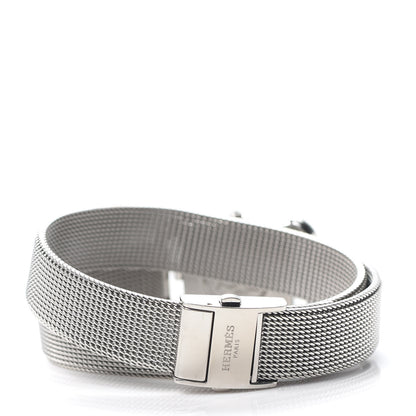 Hermes Stainless Steel 23mm Cape Cod Double Tour Quartz Watch Silver 3 of 6