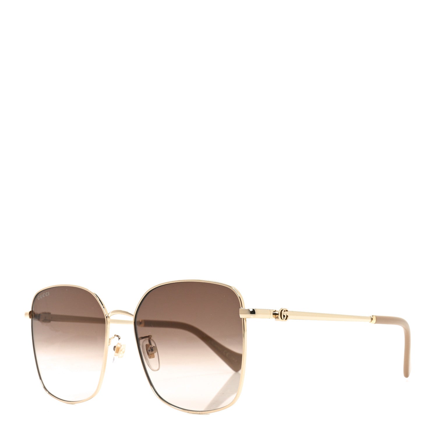 Gucci Square Frame GG1146SK Sunglasses Gold 1 of 7