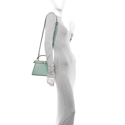 Fendi Shiny Nappa Petite Peekaboo I SEE U Satchel Menta 2 of 12