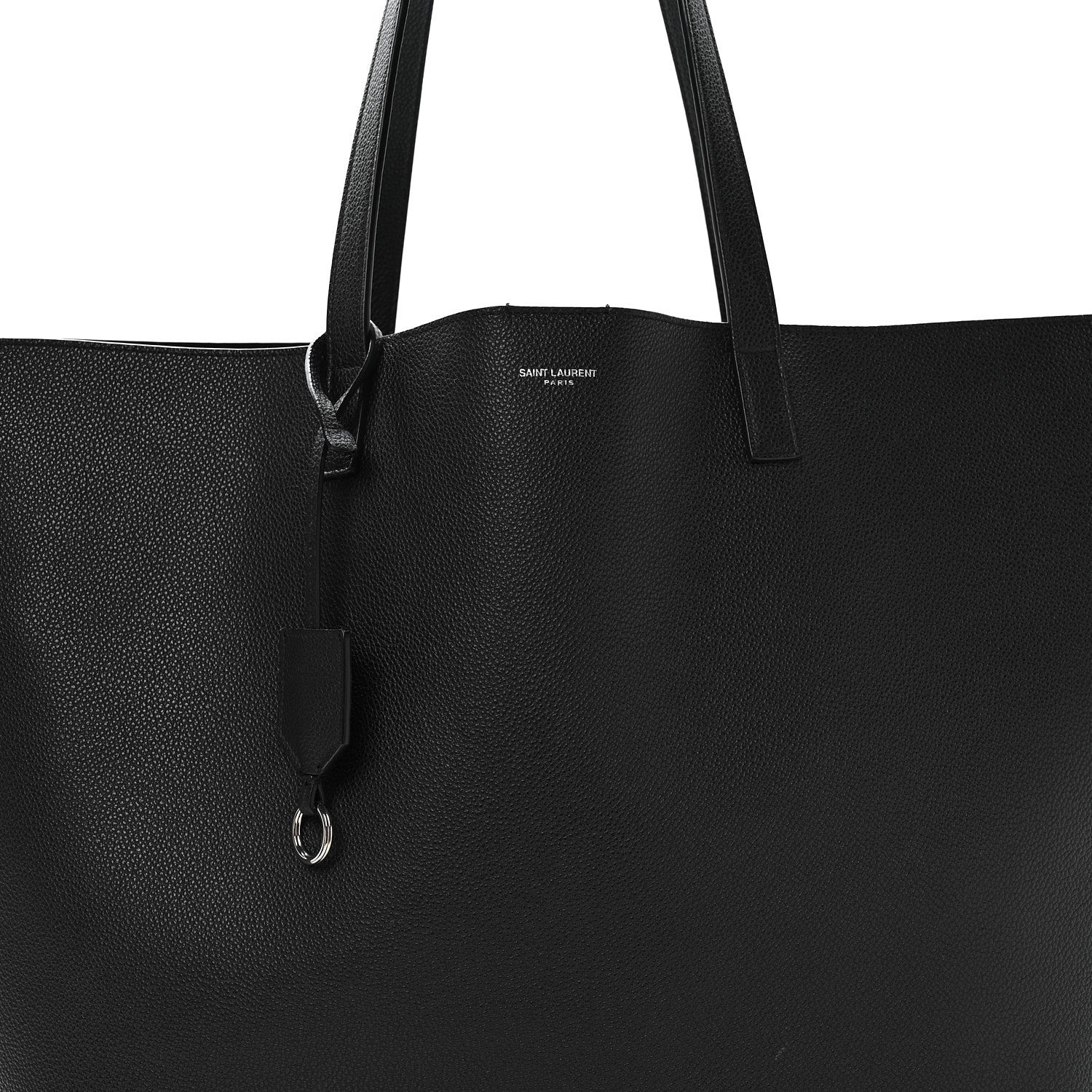 Saint Laurent Calfskin Large Shopping Tote Black 9 of 11