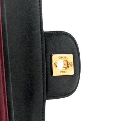 Chanel Lambskin Quilted Medium Double Flap Black 7 of 15