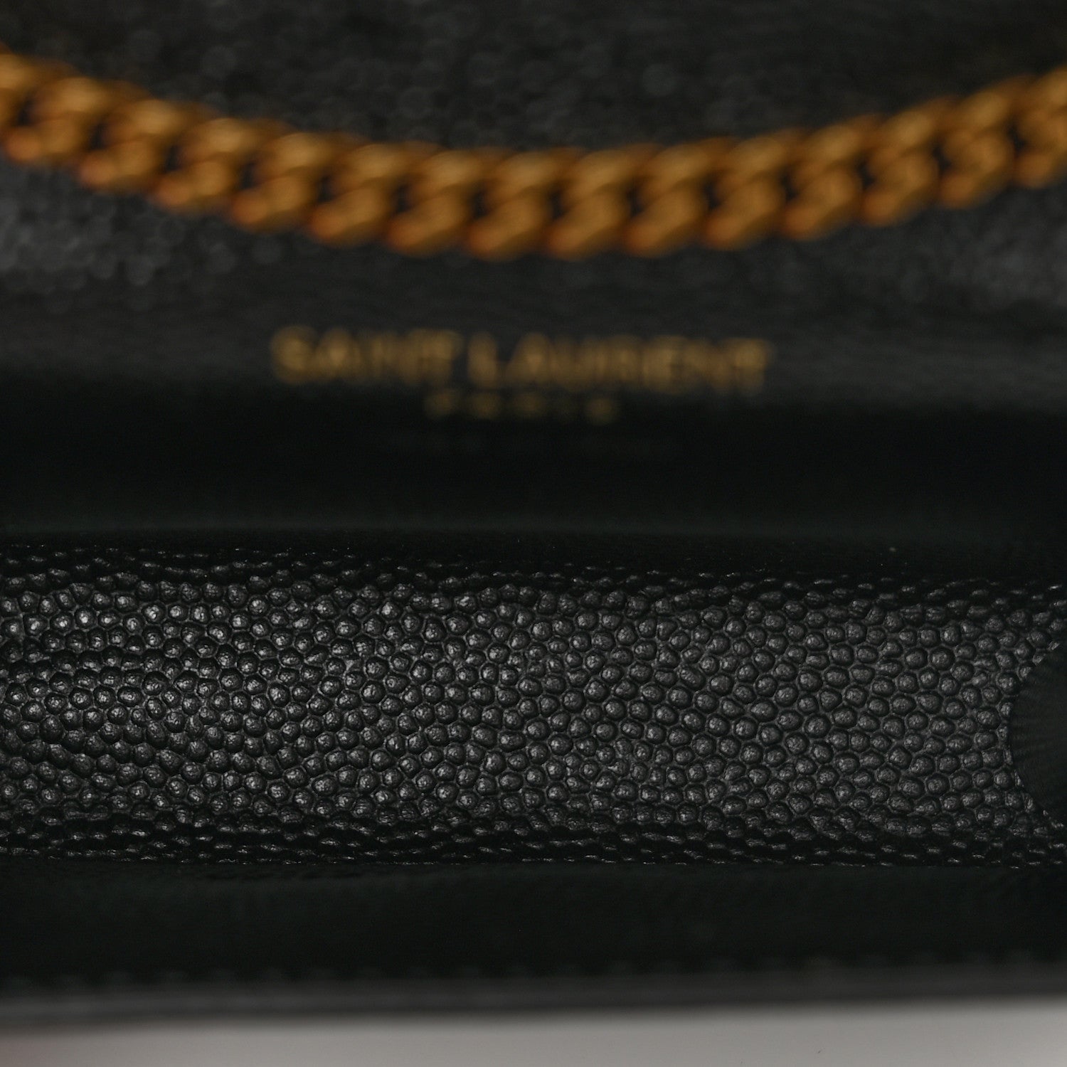 Saint Laurent Grain De Poudre Micro Classic Monogram Kate Tassel Airpods Bag Black 5 of 6