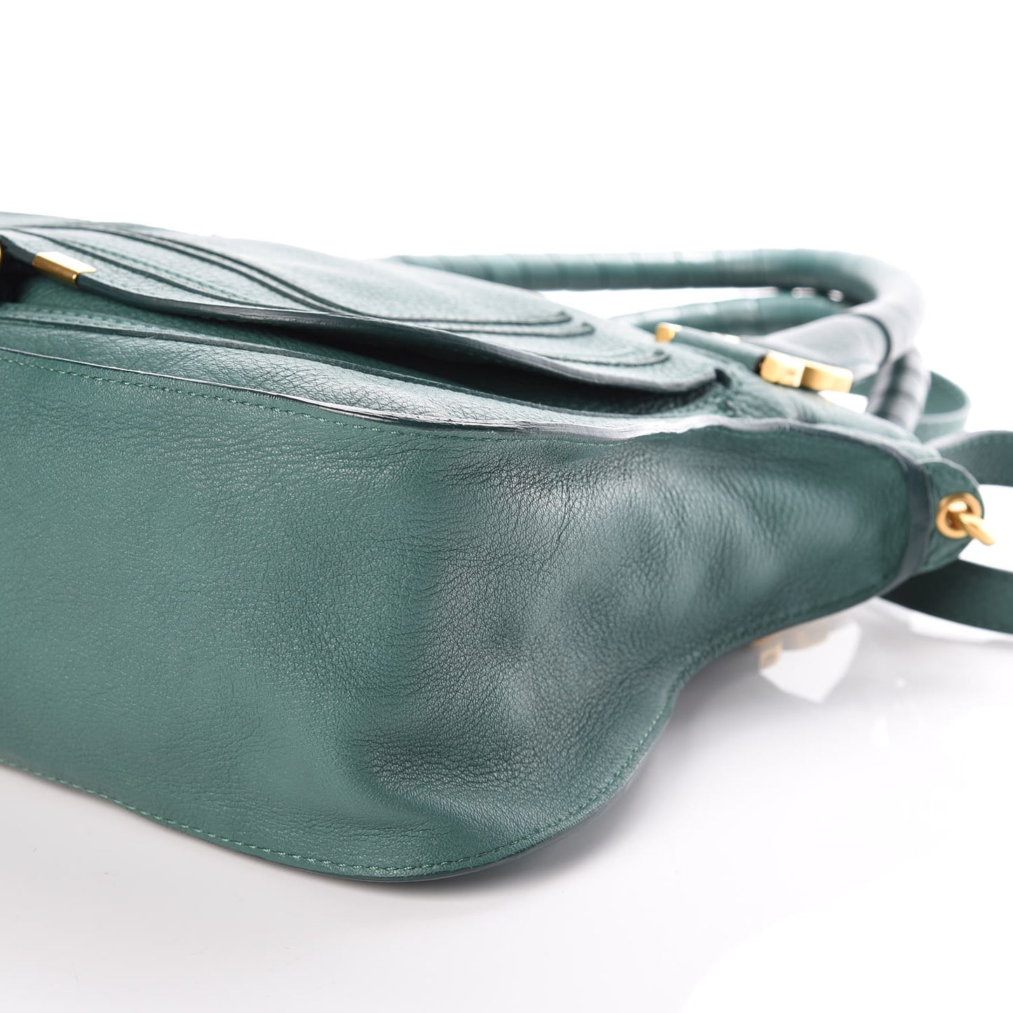 Calfskin Medium Marcie Satchel Emerald