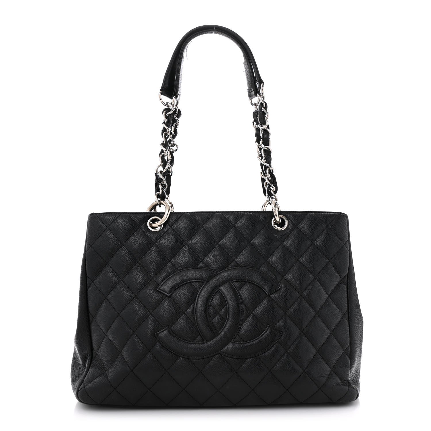 Chanel Caviar Quilted Grand Shopping Tote GST Black 1 of 15