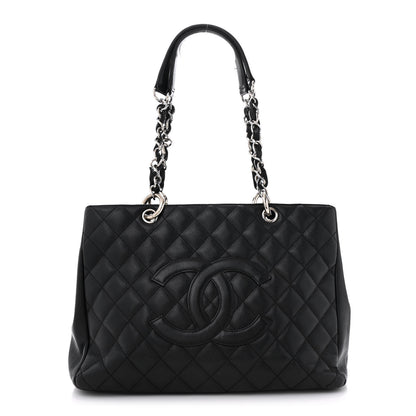 Chanel Caviar Quilted Grand Shopping Tote GST Black 1 of 15