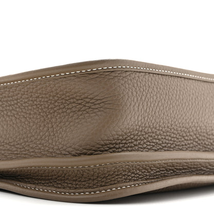 Hermes Taurillon Clemence EVELYNE III PM Etoupe 9 of 10