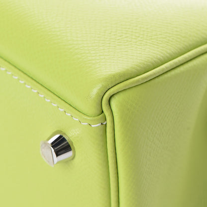 Hermes Epsom Candy Kelly Retourne 32 Kiwi Lichen 39 of 39