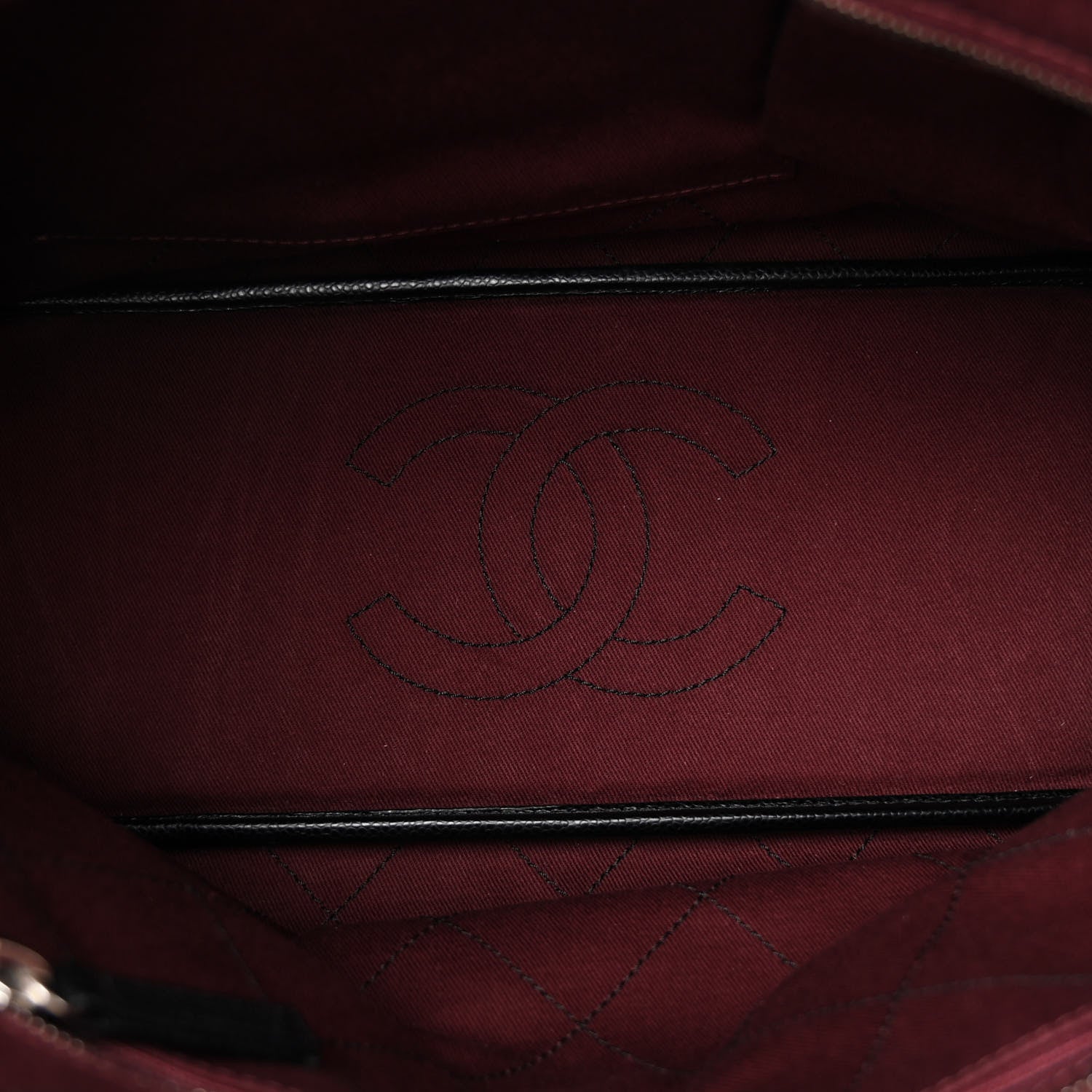 Chanel Grained Calfskin Shopping Fever Tote Black 5 of 10