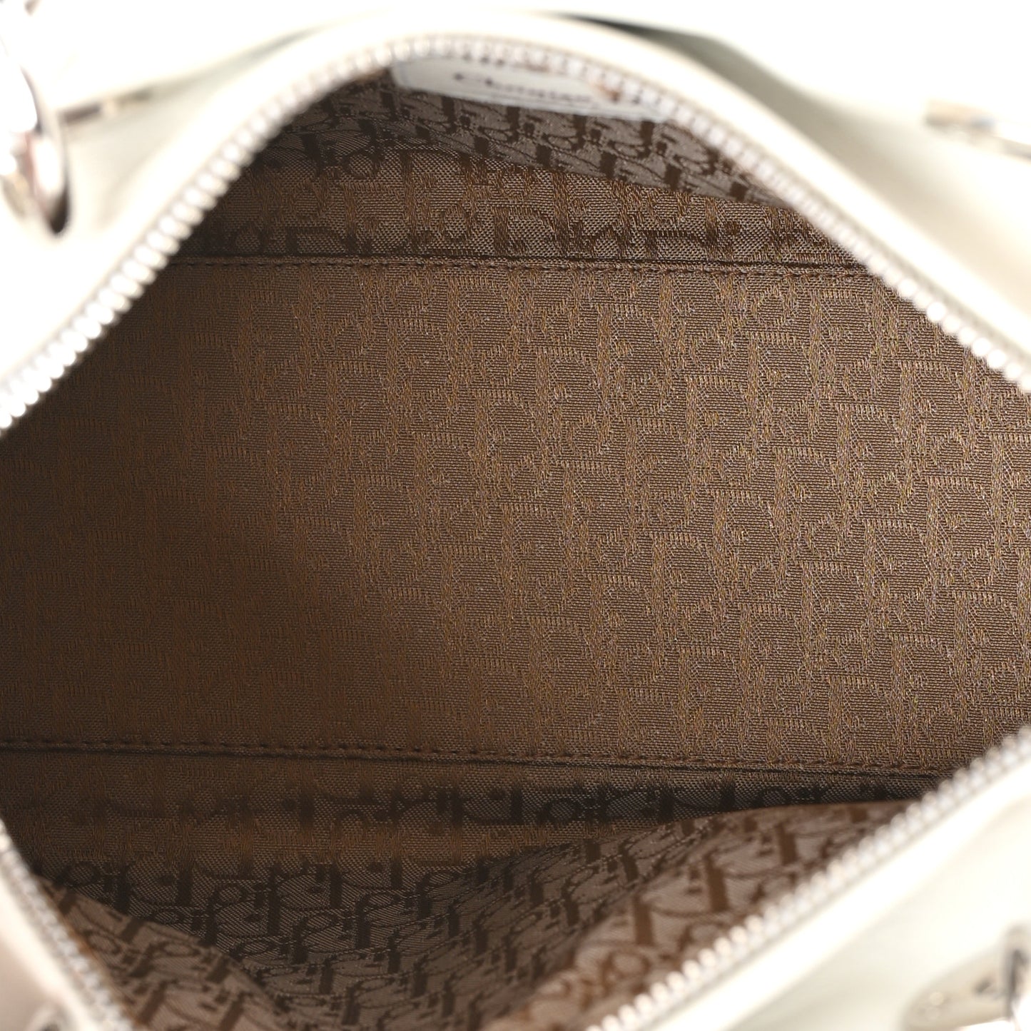 Lambskin Cannage Medium Lady Dior White