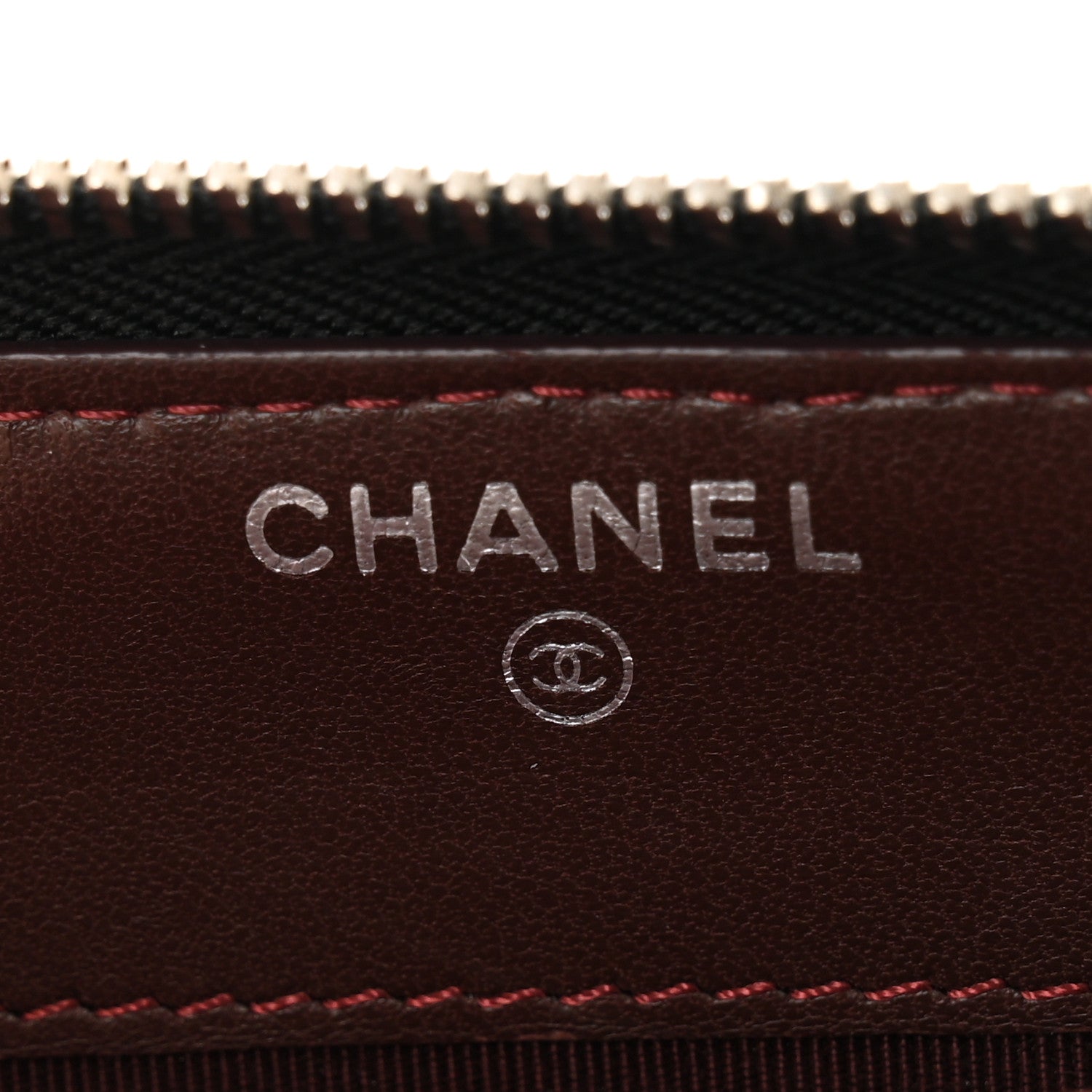 Chanel Lambskin Quilted Large Gusset Zip Around Wallet Black 7 of 11