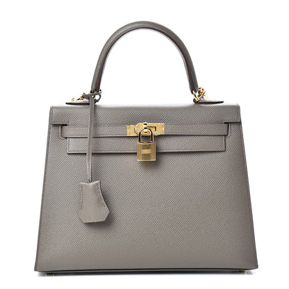 Hermes Epsom Kelly Sellier 25 Etain 1 of 10