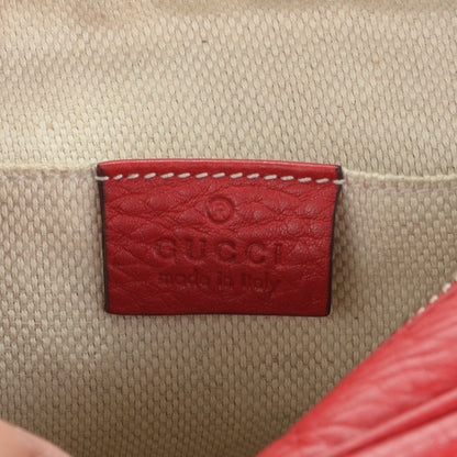 Gucci Pebbled Calfskin Small Soho Disco Bag Tabasco Red 6 of 9