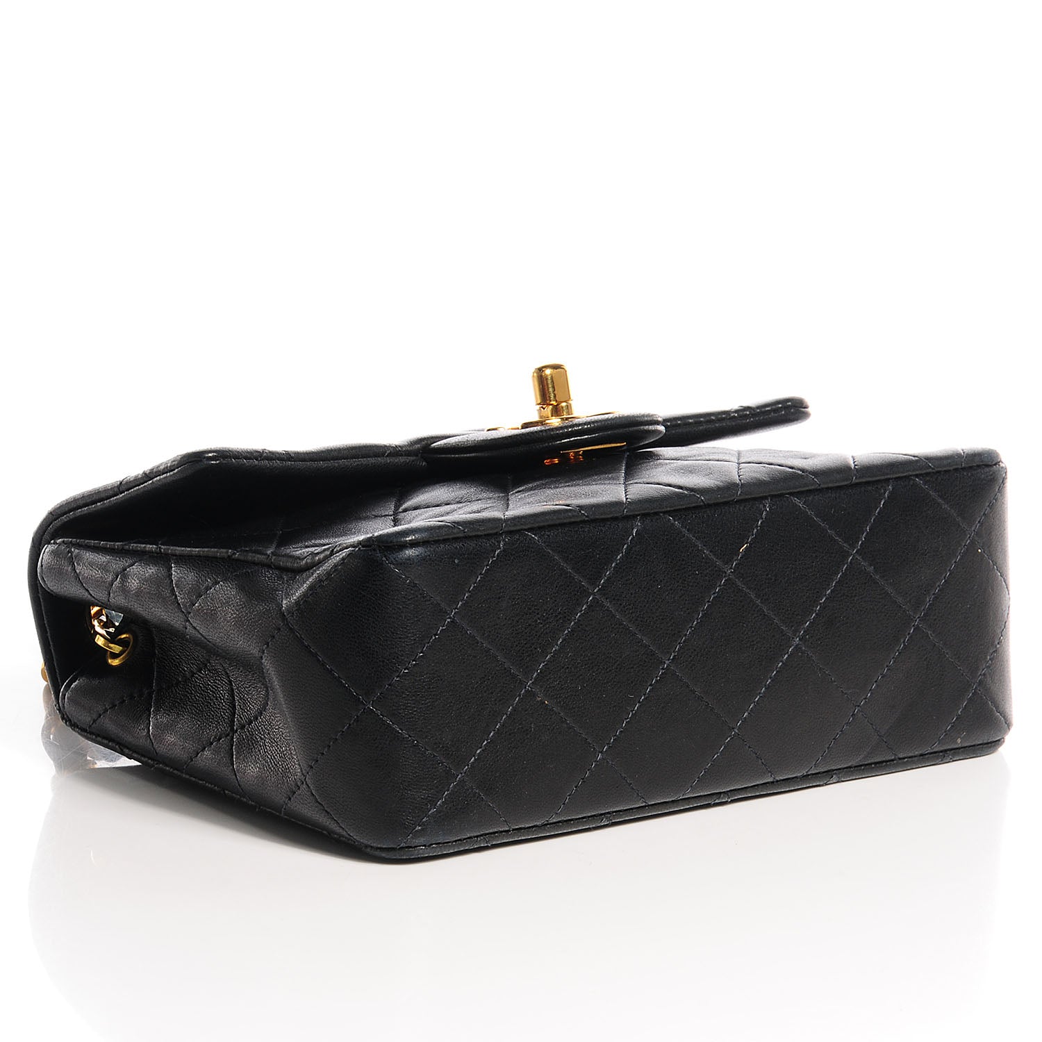 Chanel Lambskin Quilted Mini Square Flap Black 4 of 9