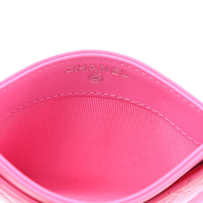 Chanel Lambskin Quilted Card Holder Pink 5 of 8