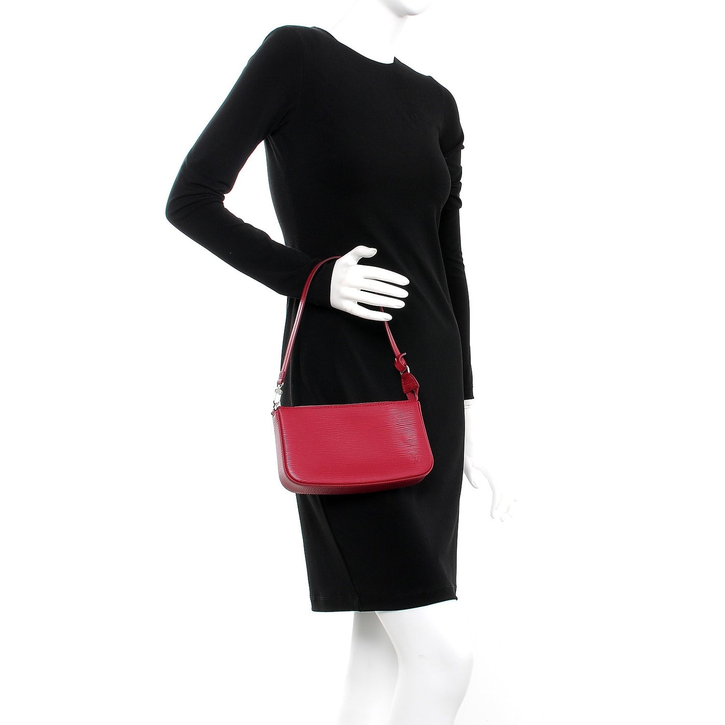 Epi Pochette Accessories NM Fuchsia