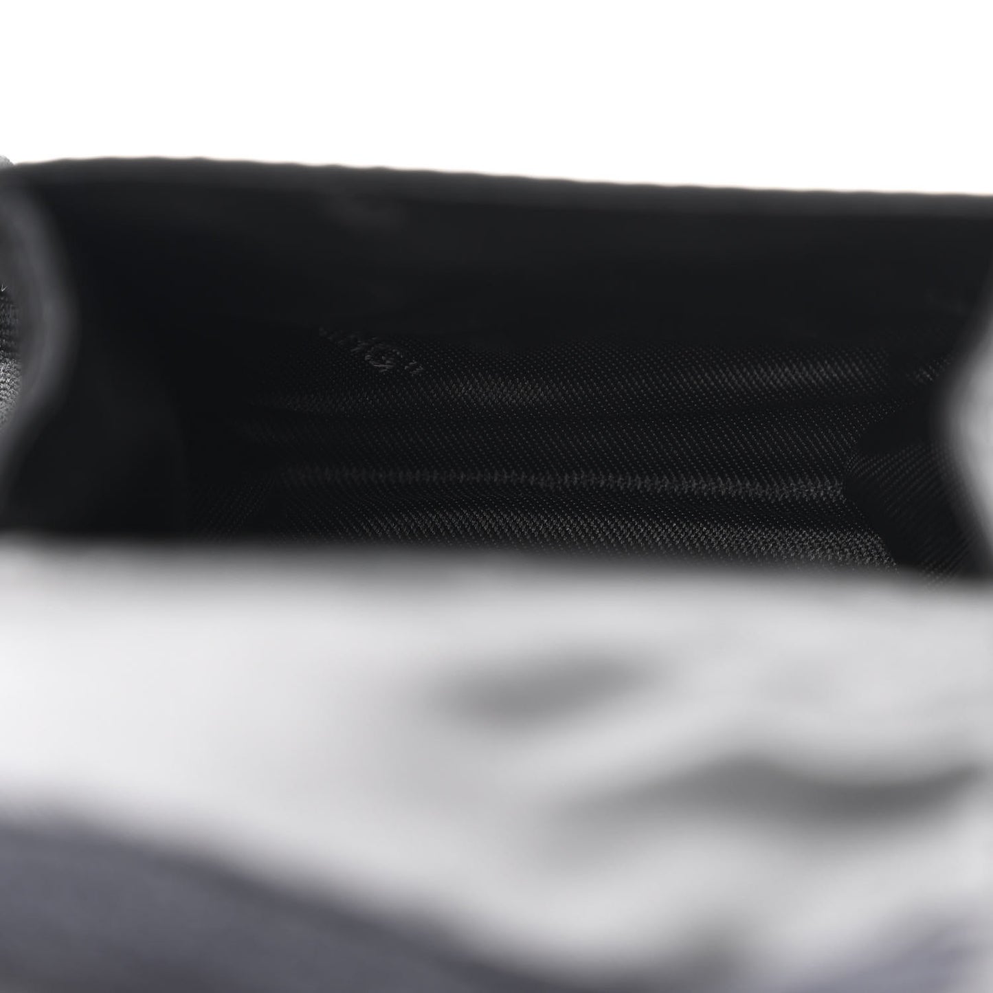 Nylon Two Pocket Belt Bag Black Red