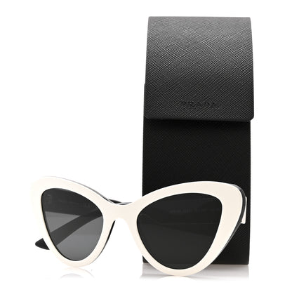 Prada Acetate Sunglasses SPR 13Y White Black 8 of 8