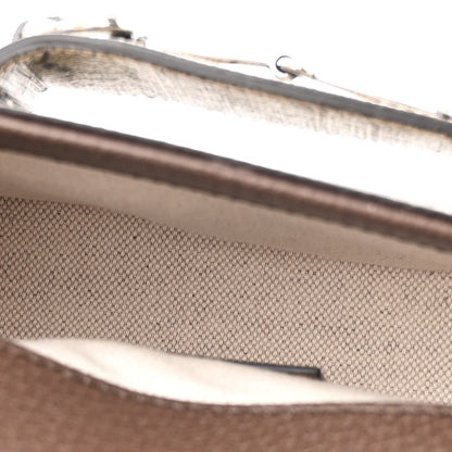 Gucci GG Supreme Monogram Mini Horsebit 1955 Asymmetric Shoulder Bag Beige Ebony 5 of 10