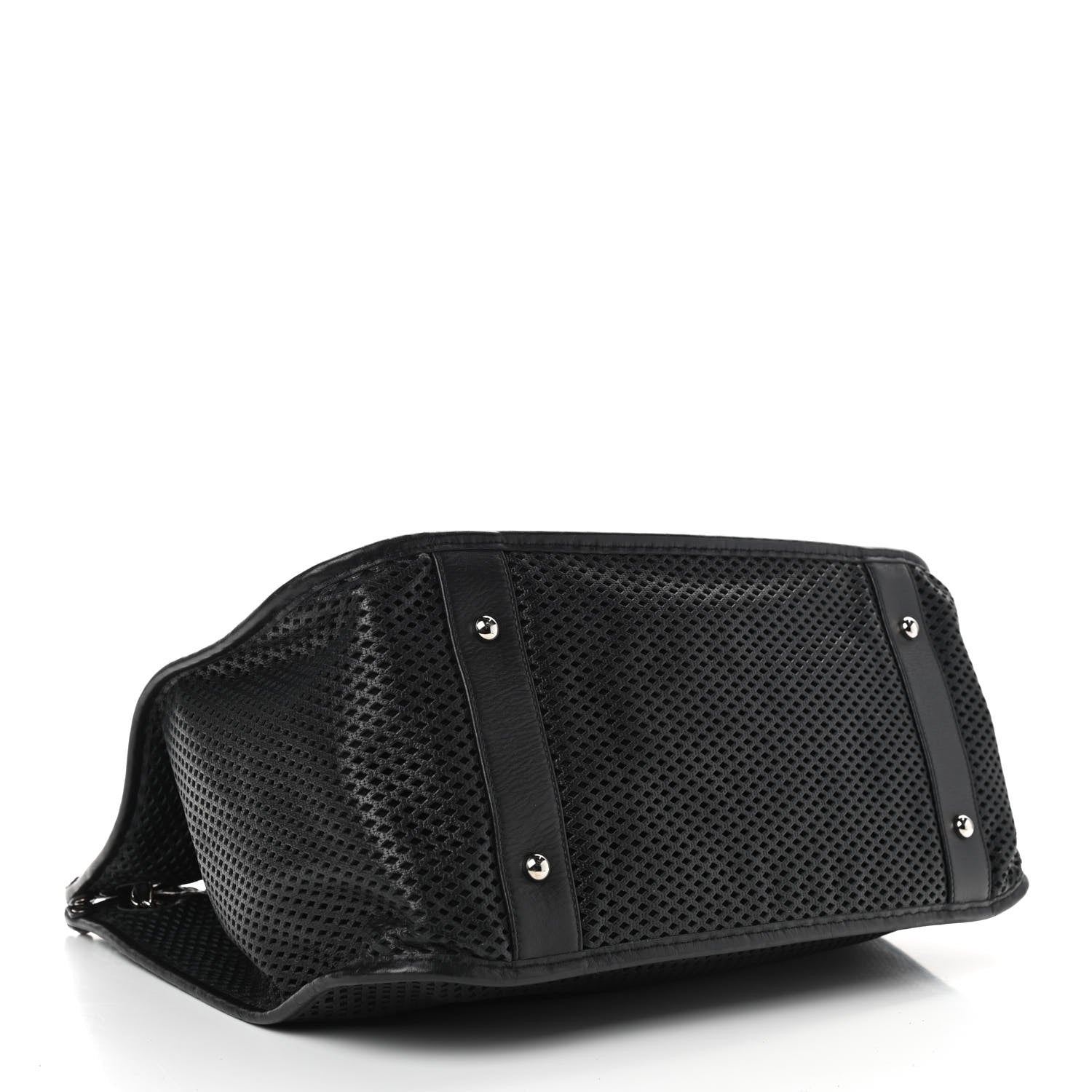 Chanel Calfskin Perforated Up In The Air Tote Black 4 of 9