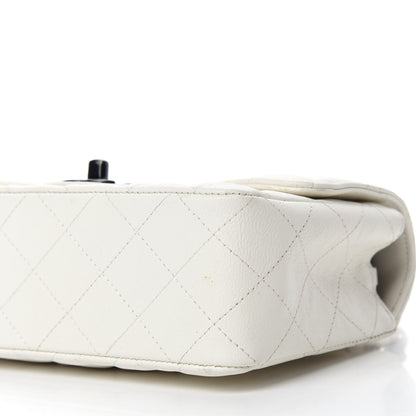 Chanel Crumpled Calfskin Quilted Mini Rectangular Flap White 7 of 11