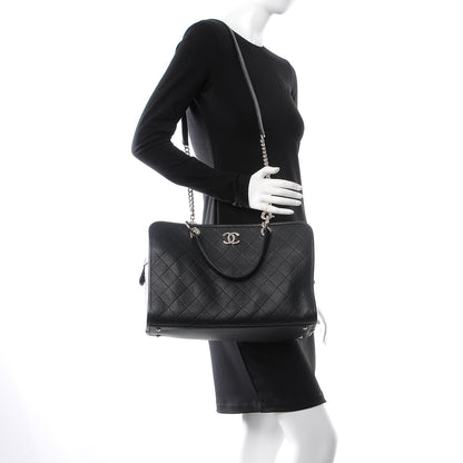 Chanel Caviar Stitched Shopping Tote Black 3 of 8