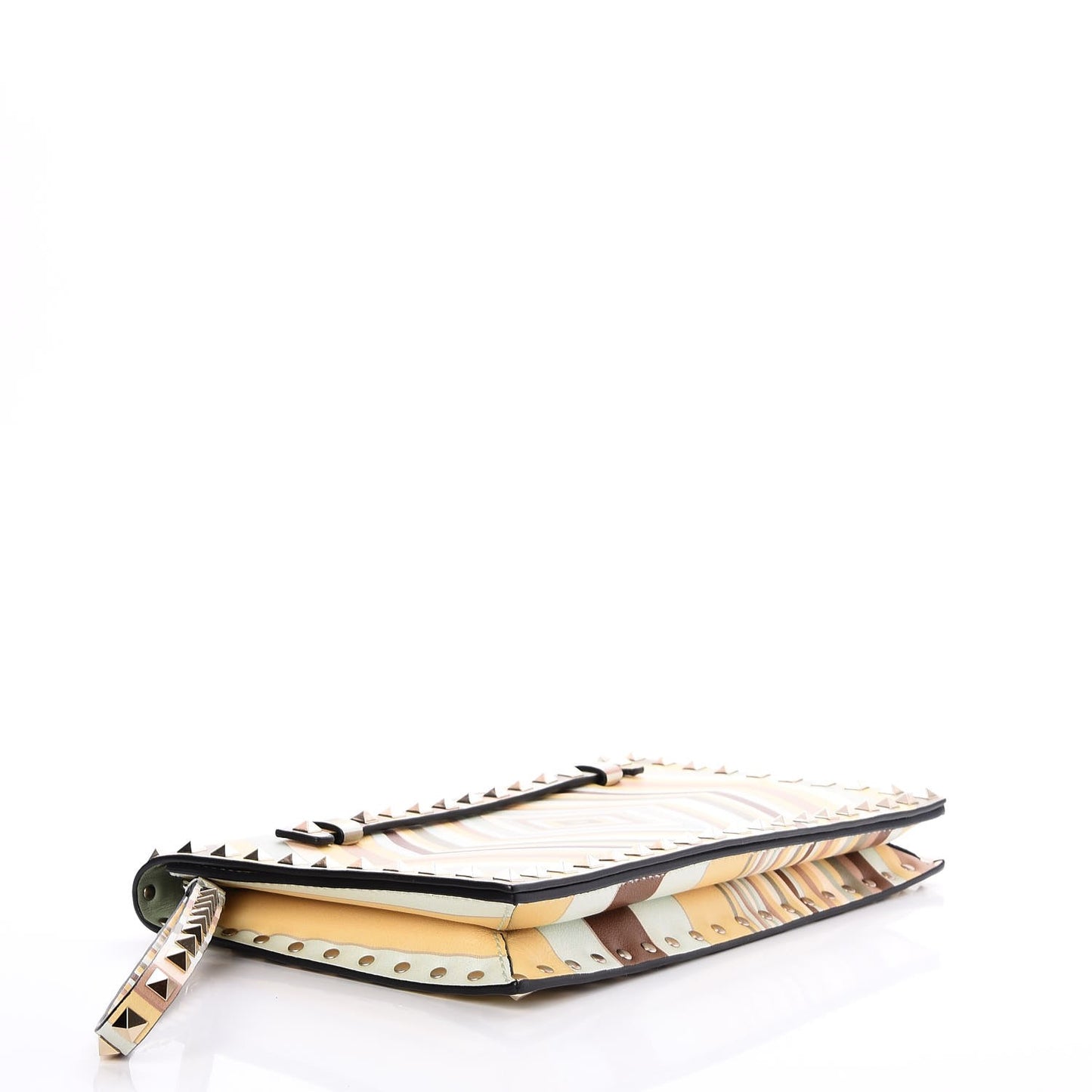 Nappa Native Couture 1975 Rockstud Wristlet Clutch Multicolor