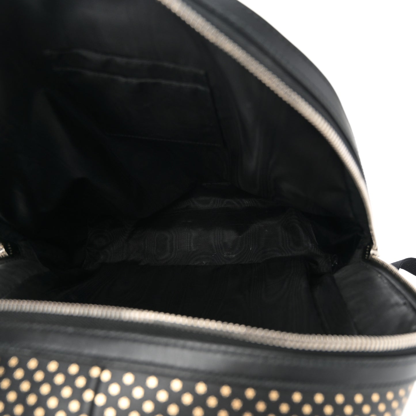 X SEGA Calfskin GUCCY Stars Dome Backpack Black Gold