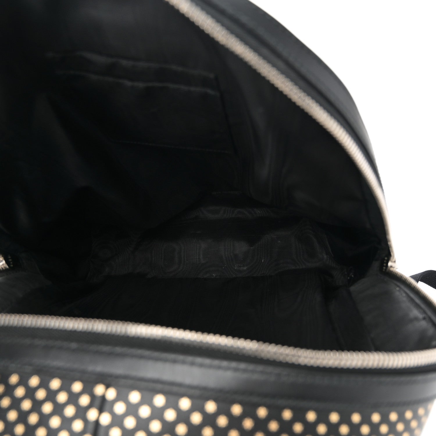 Gucci X SEGA Calfskin GUCCY Stars Dome Backpack Black Gold 5 of 11