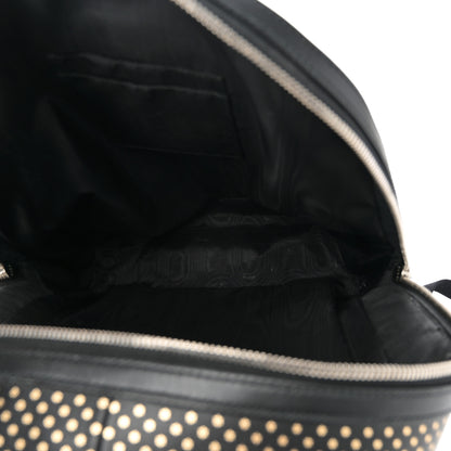 Gucci X SEGA Calfskin GUCCY Stars Dome Backpack Black Gold 5 of 11