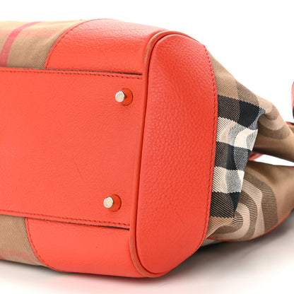 Burberry House Check Small Canterbury Tote Bright Russet 11 of 14
