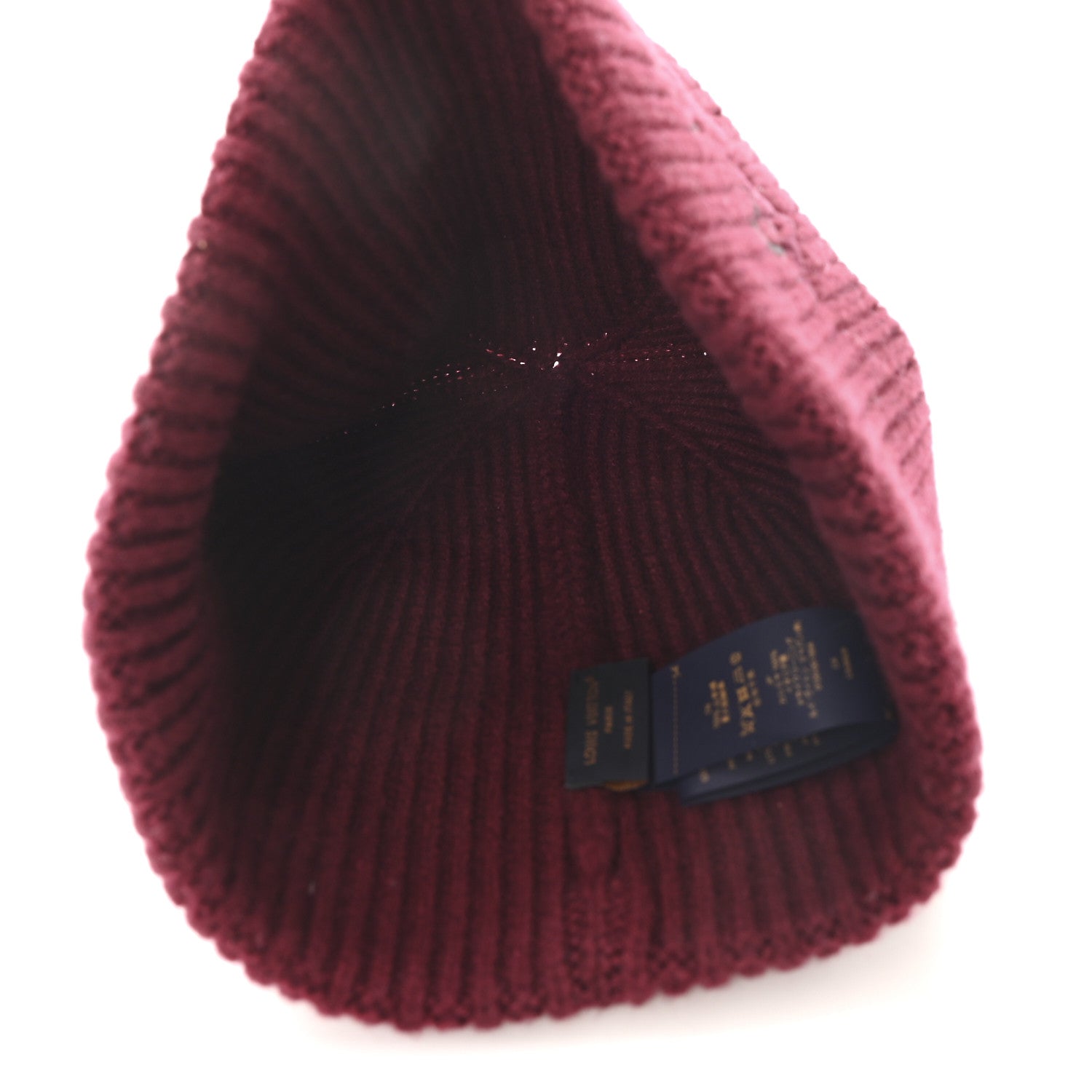 Louis Vuitton Cashmere LV Dual Beanie S Bordeaux 1849347