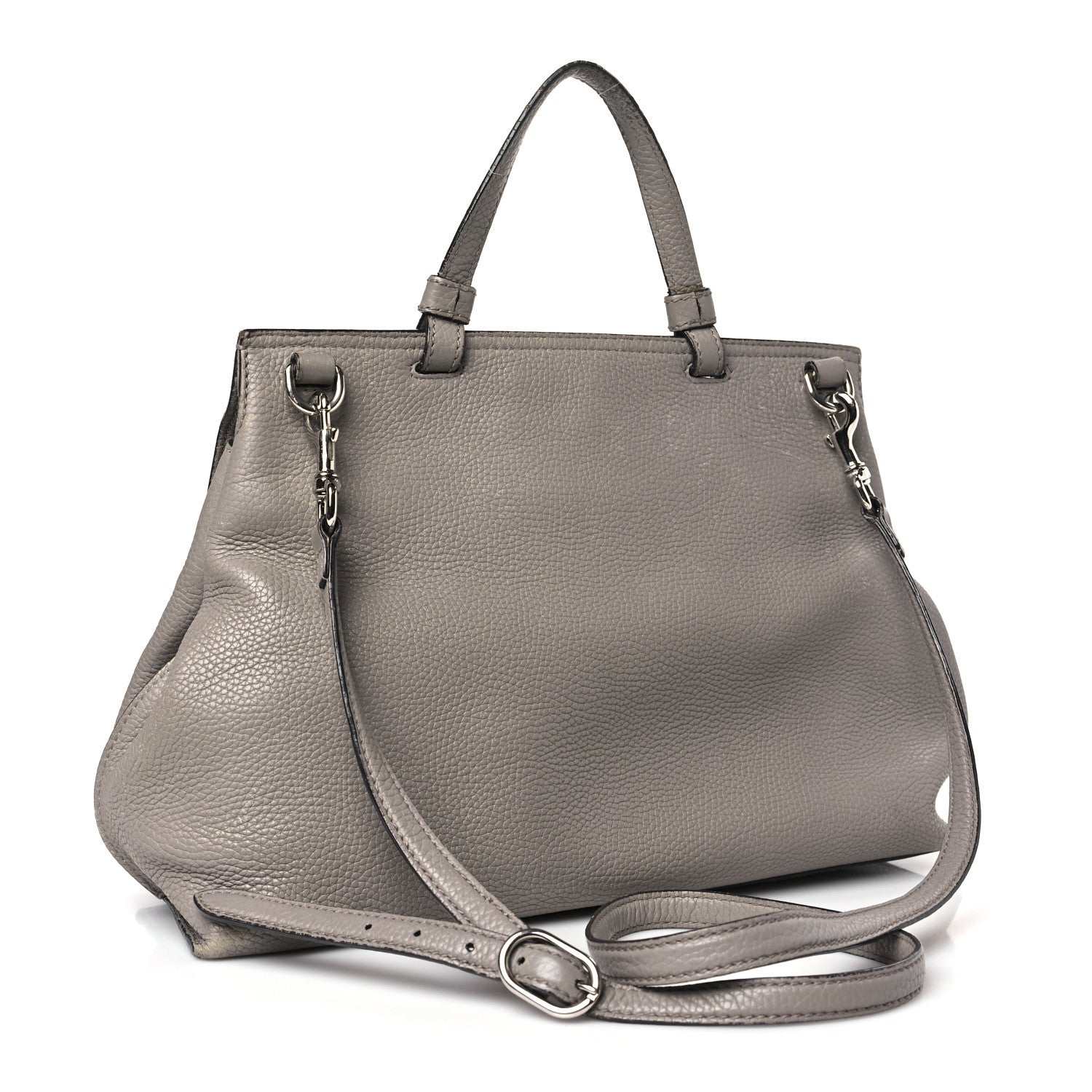 Gucci Cellarius Calfskin Medium Bamboo Daily Top Handle Bag Storm Grey 3 of 13