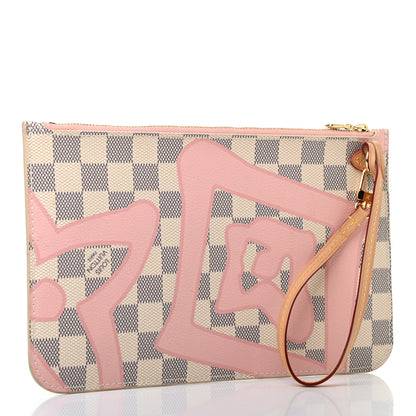 Louis Vuitton Damier Azur Tahitienne Neverfull MM GM Pochette 3 of 7