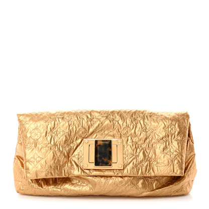 Louis Vuitton Jacquard Quilted Monogram Altair Clutch Gold 1 of 7