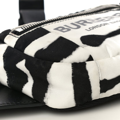 Burberry Nylon Logo Small Cannon Bum Bag Black White 8 of 9