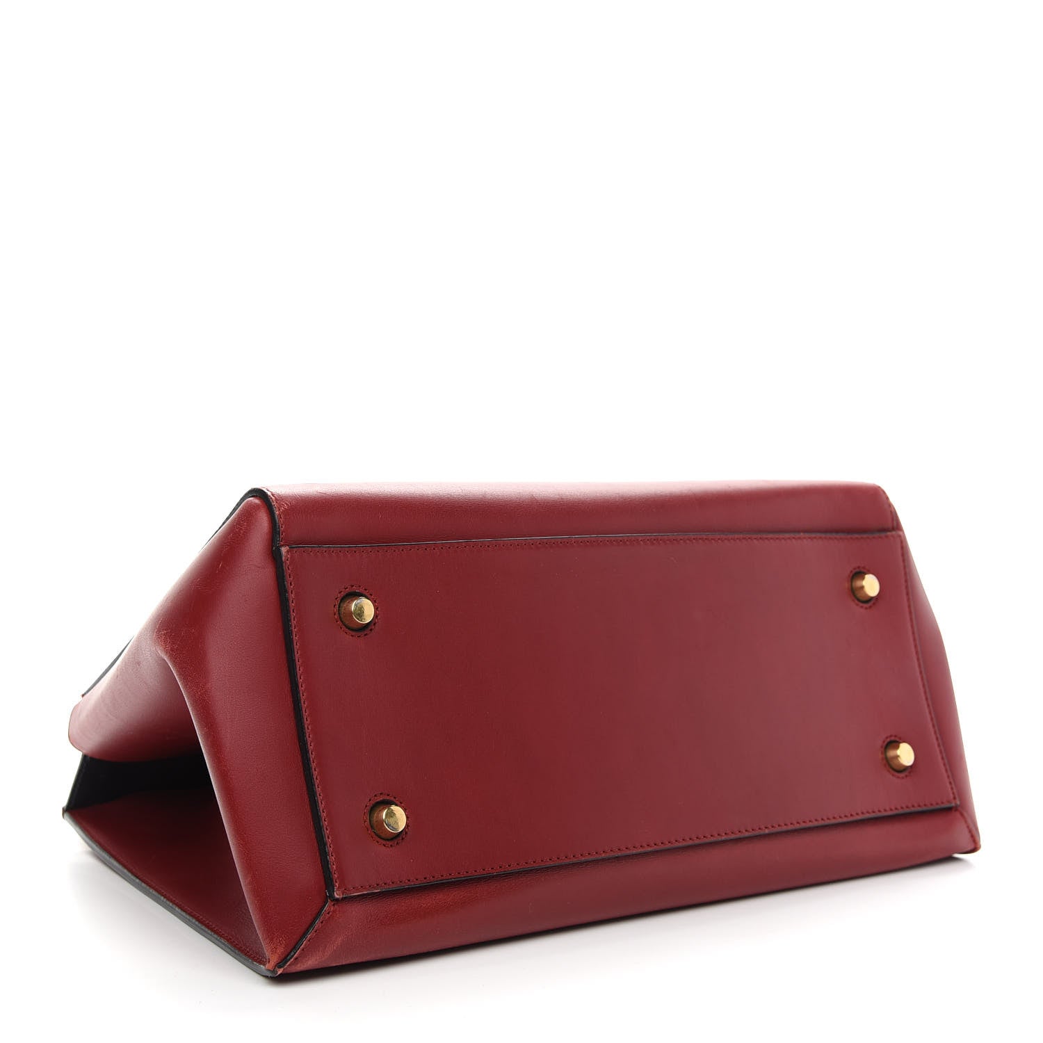 Celine Smooth Calfskin Large Edge Shoulder Bag Red 4 of 14