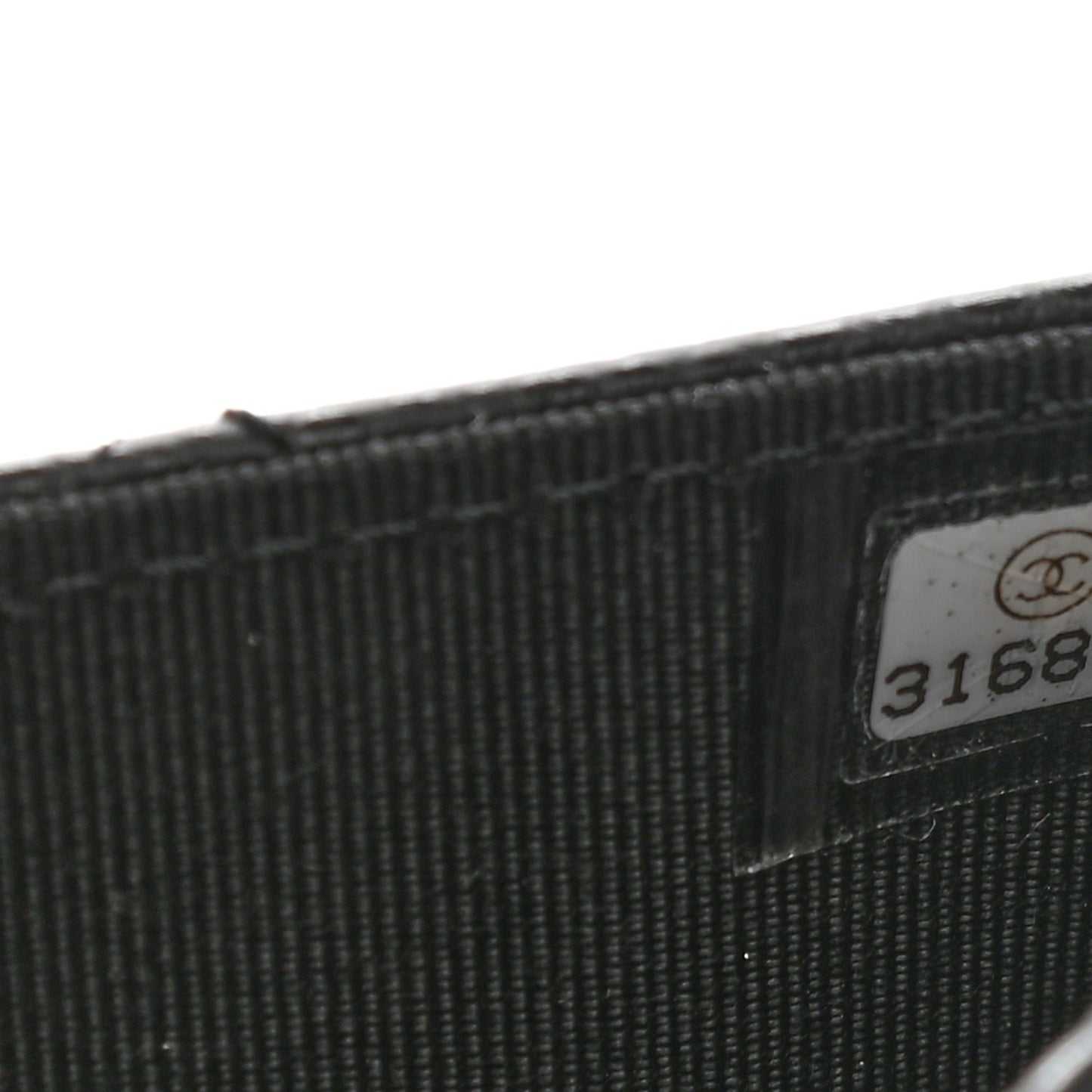 Caviar Quilted Flap Card Holder Wallet Black