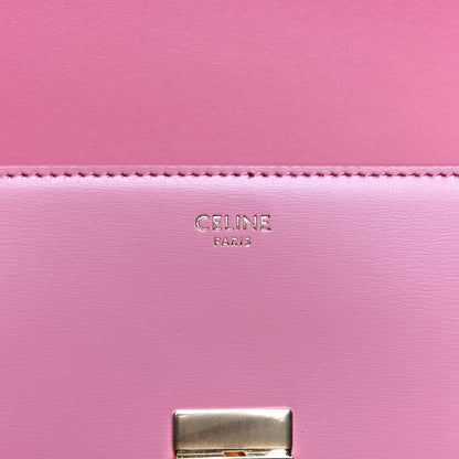 Celine Shiny Calfskin Triomphe Flamingo 8 of 10