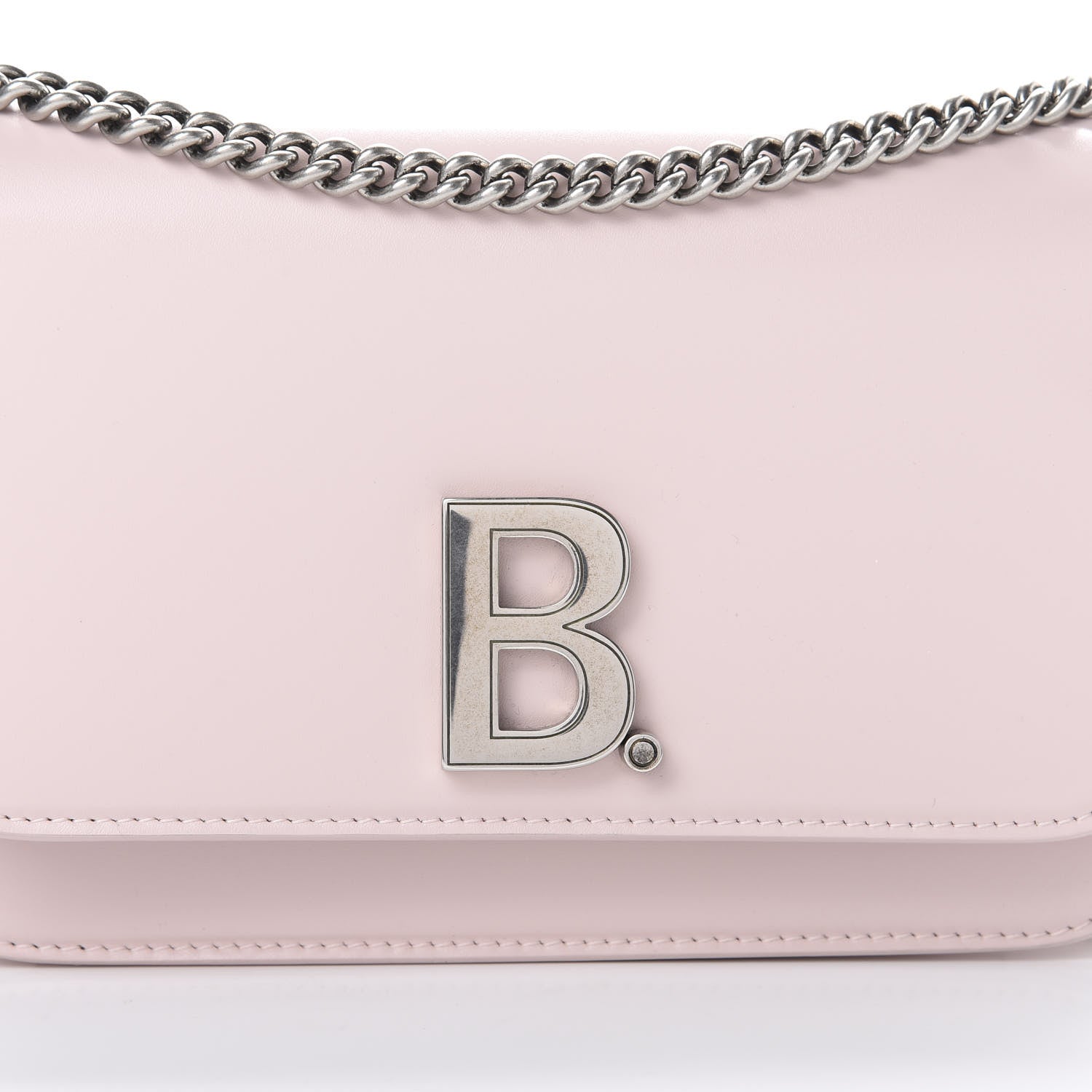 Balenciaga Smooth Calfskin B Wallet on Chain Light Rose 10 of 10