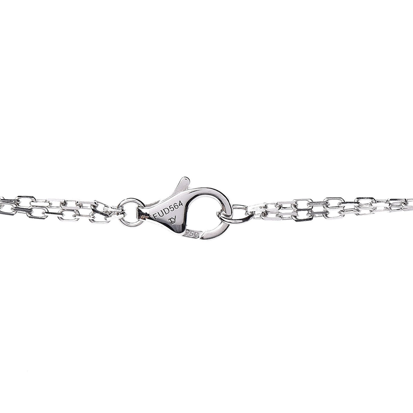 18K White Gold Diamond Onyx Emerald Panthere De Pendant Necklace