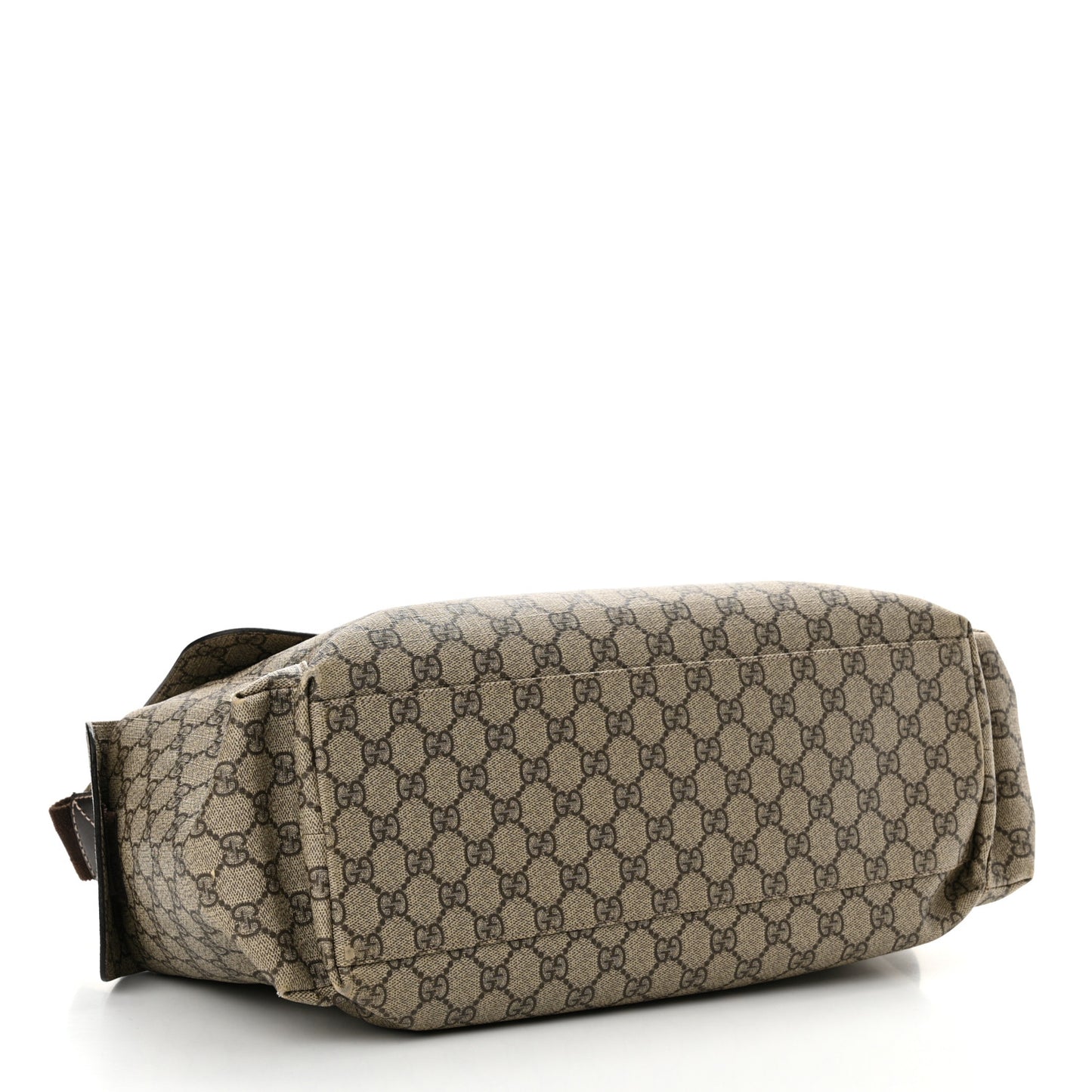 GG Plus Monogram Messenger Diaper Bag Dark Brown