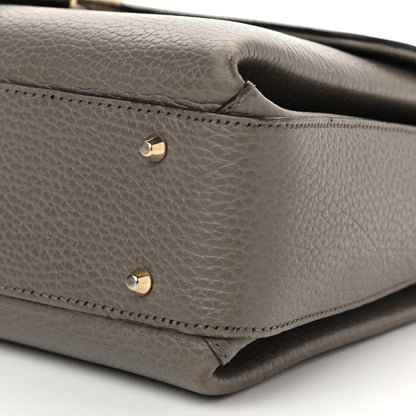 Gucci Dollar Calfskin Interlocking G Top Handle Shoulder Bag Loess 10 of 18