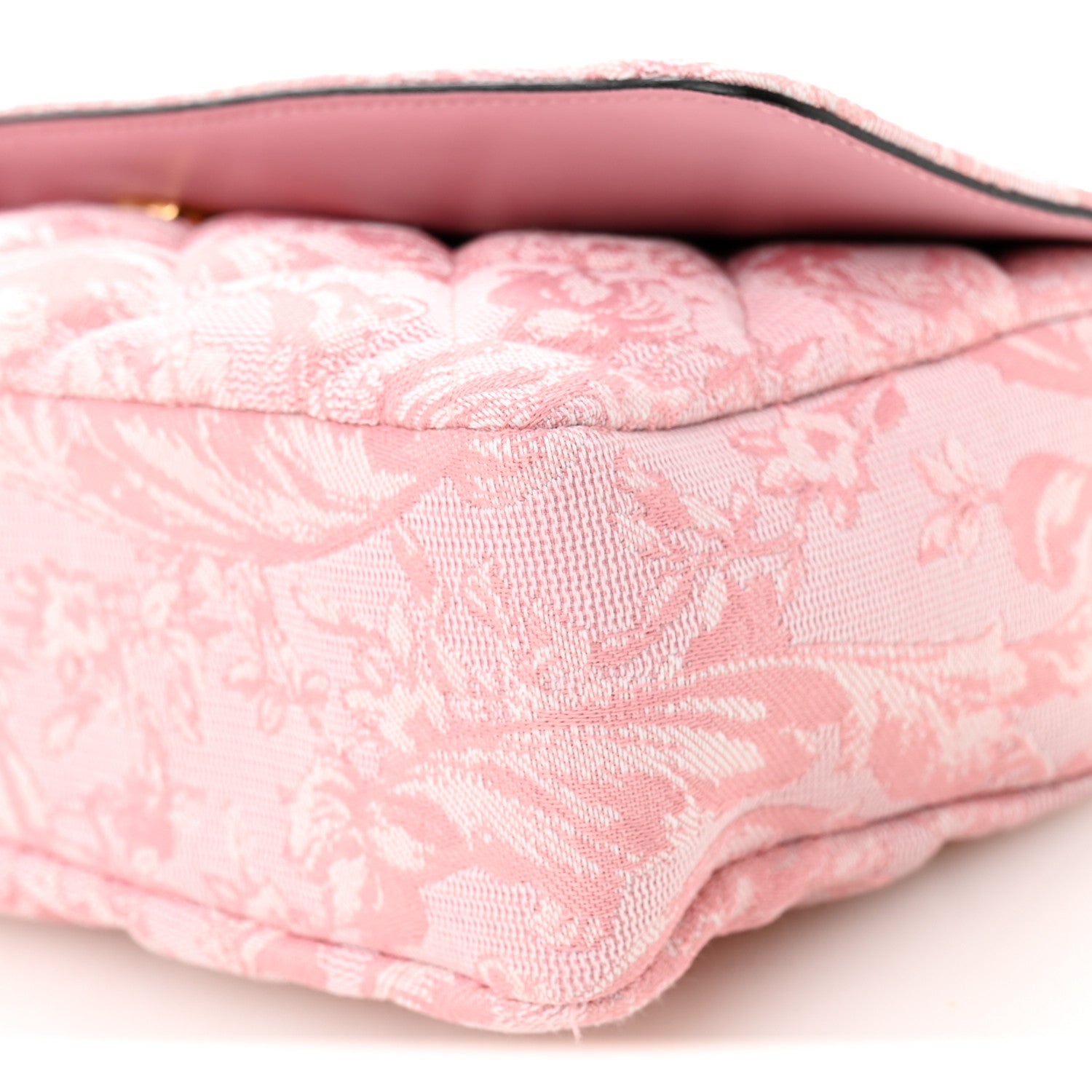Versace Baroque Jacquard Quilted Medium Medusa Shoulder Bag Baby Pink 9 of 9