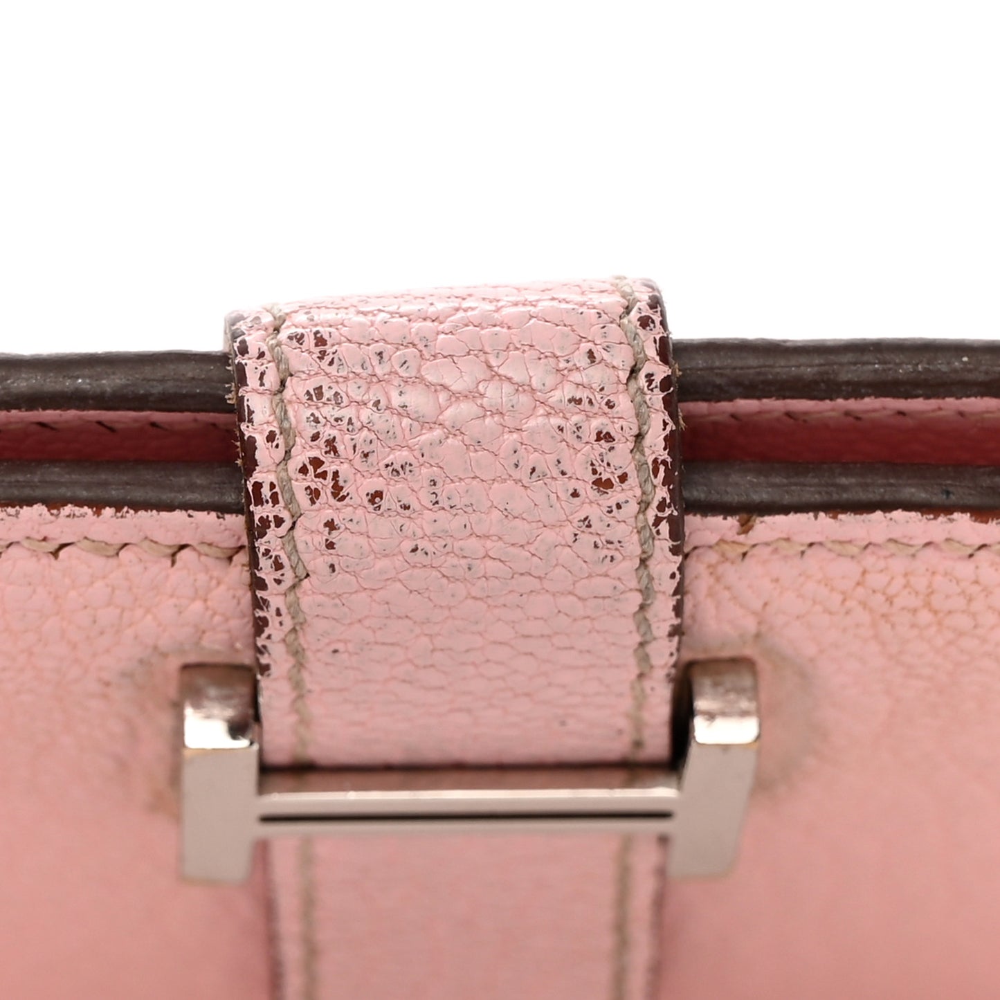 Chevre Mysore Bearn Card Holder Wallet Rose Sakura