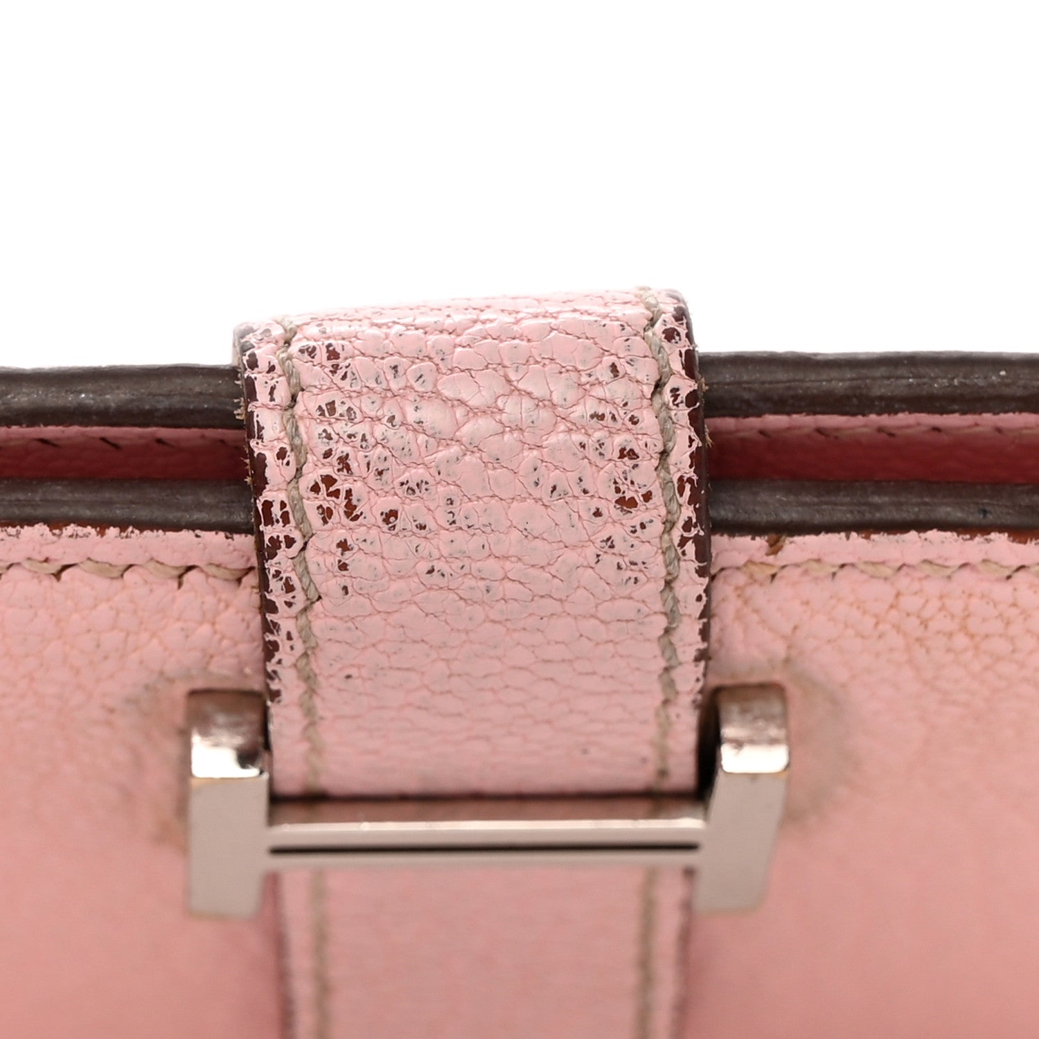 Hermes Chevre Mysore Bearn Card Holder Wallet Rose Sakura 10 of 15