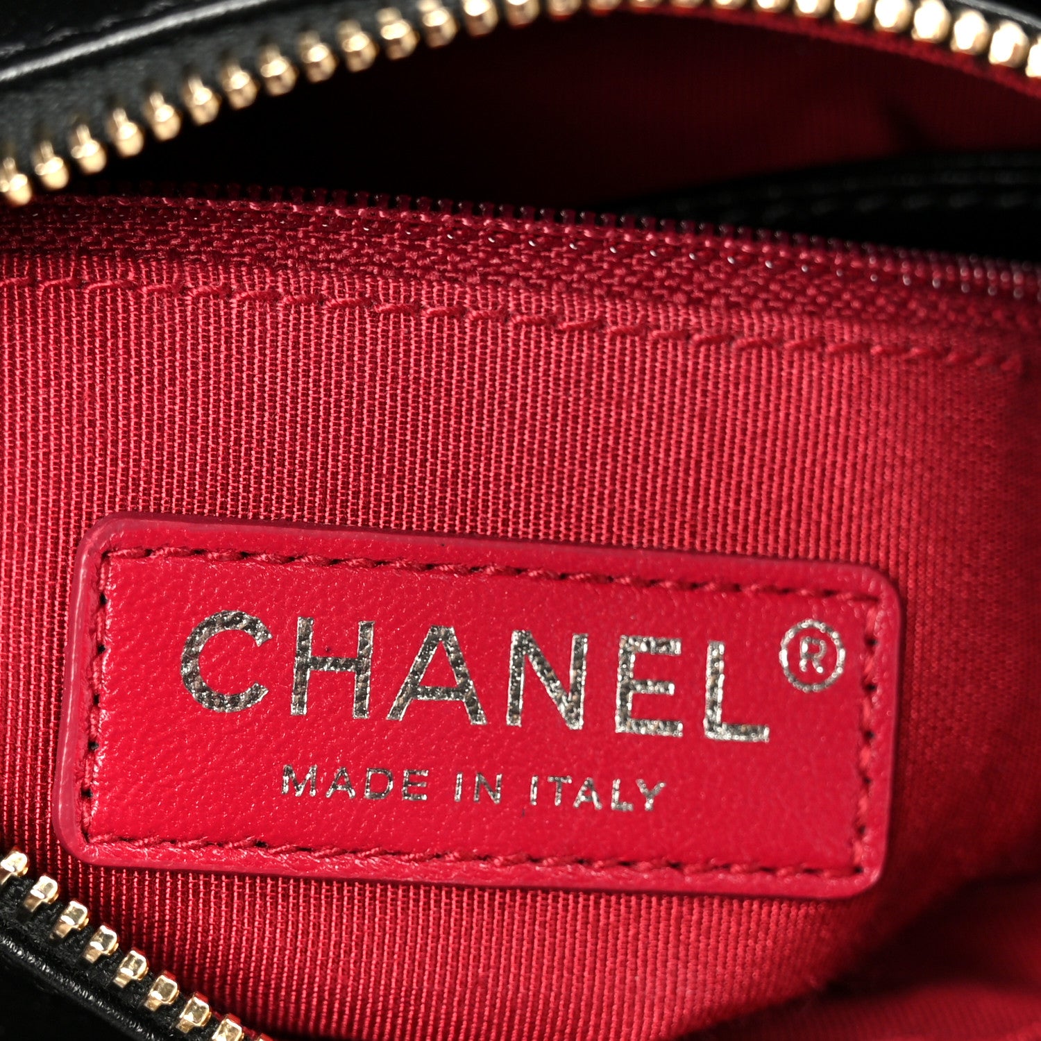 Chanel Aged Calfskin Quilted Small Gabrielle Logo Hobo Black 6 of 10