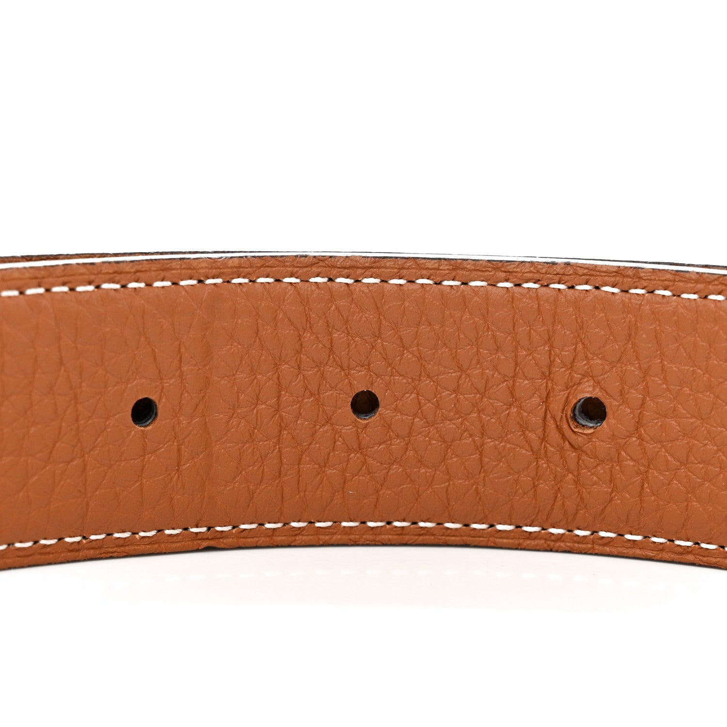 Hermes Box 135 Togo 32mm Faubourg H Belt 95 38 Black Gold 5 of 7